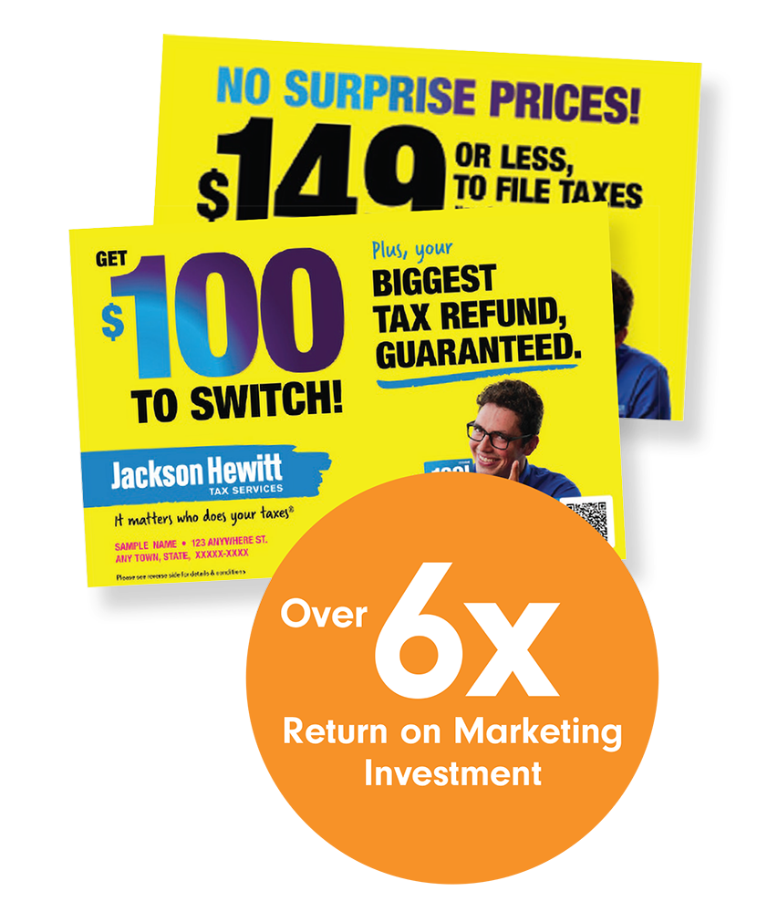 Over 6X Return on Marketing Investment — Jackson Hewitt tax services marketing