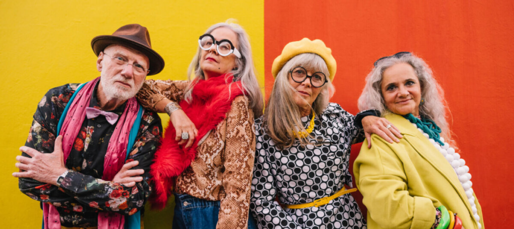 Group of elders posing for picture